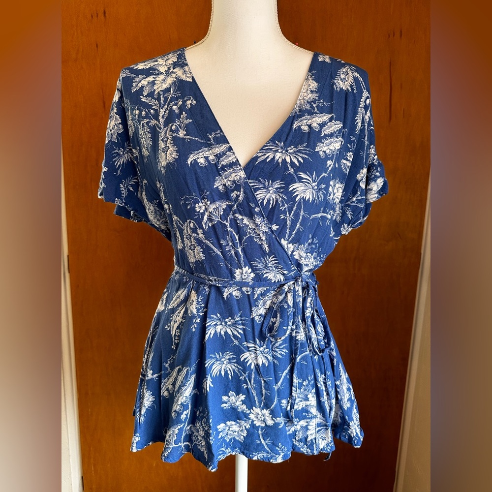 Anthropologie Wrap Blouse